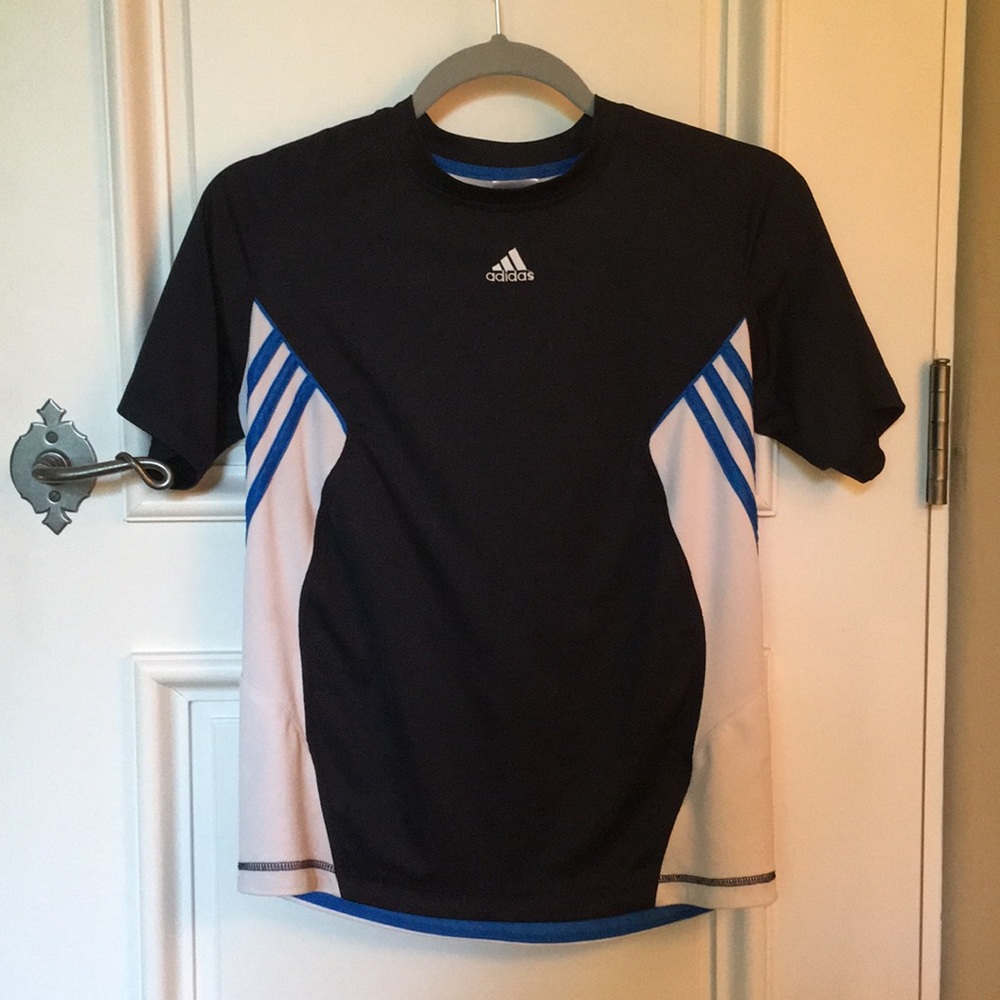 Blue and white t-shirt